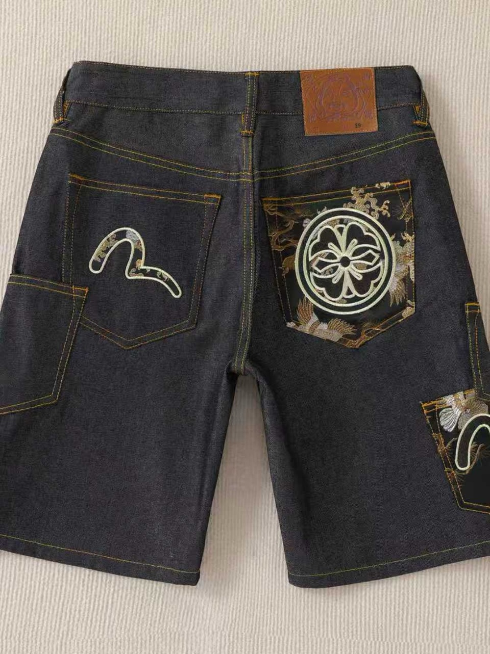 Evisu men's Denim Shorts